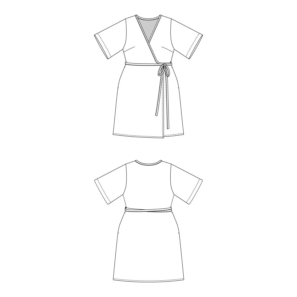 AARIA Mini Wrap Dress Pattern - PDF DOWNLOAD - Image 6