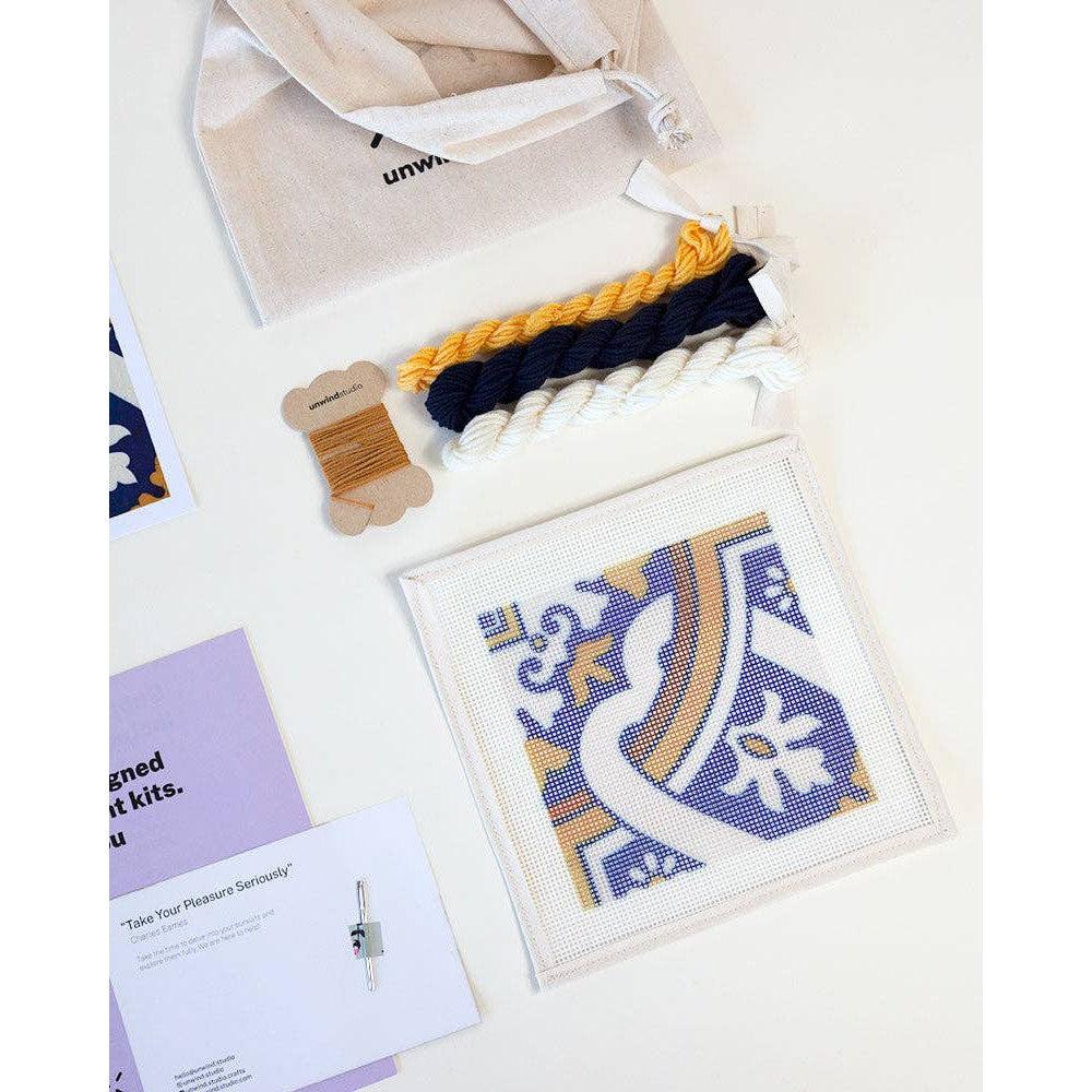 Portuguese Tiles Needlepoint Kit - Cedofeita
