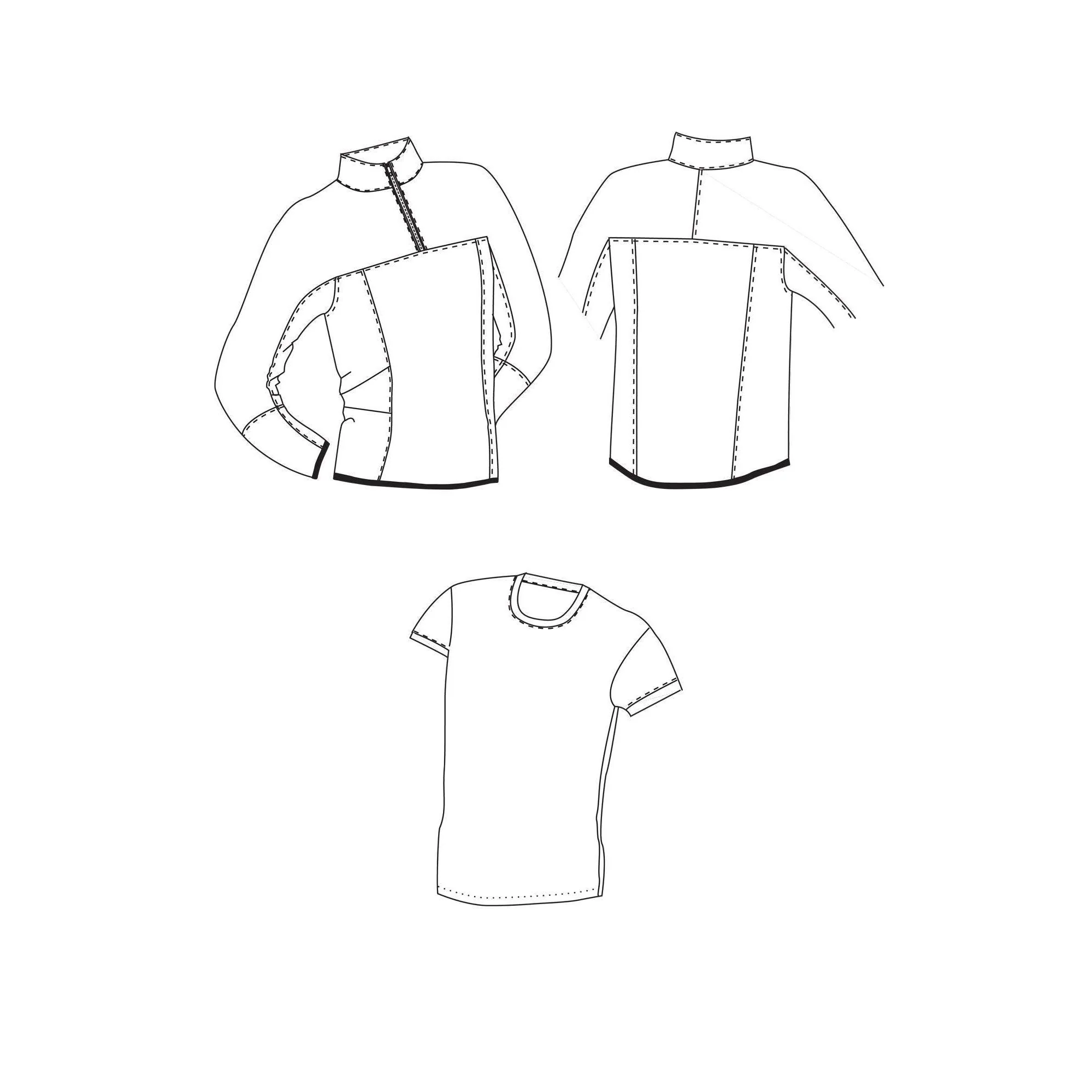 T-Shirt & Half-Zip Fleece Pullover Pattern - PDF DOWNLOAD - Image 2